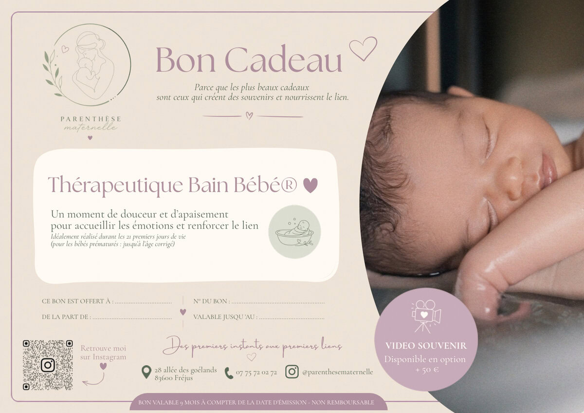 Carte-cadeau Thérapeutique Bain Bébé®